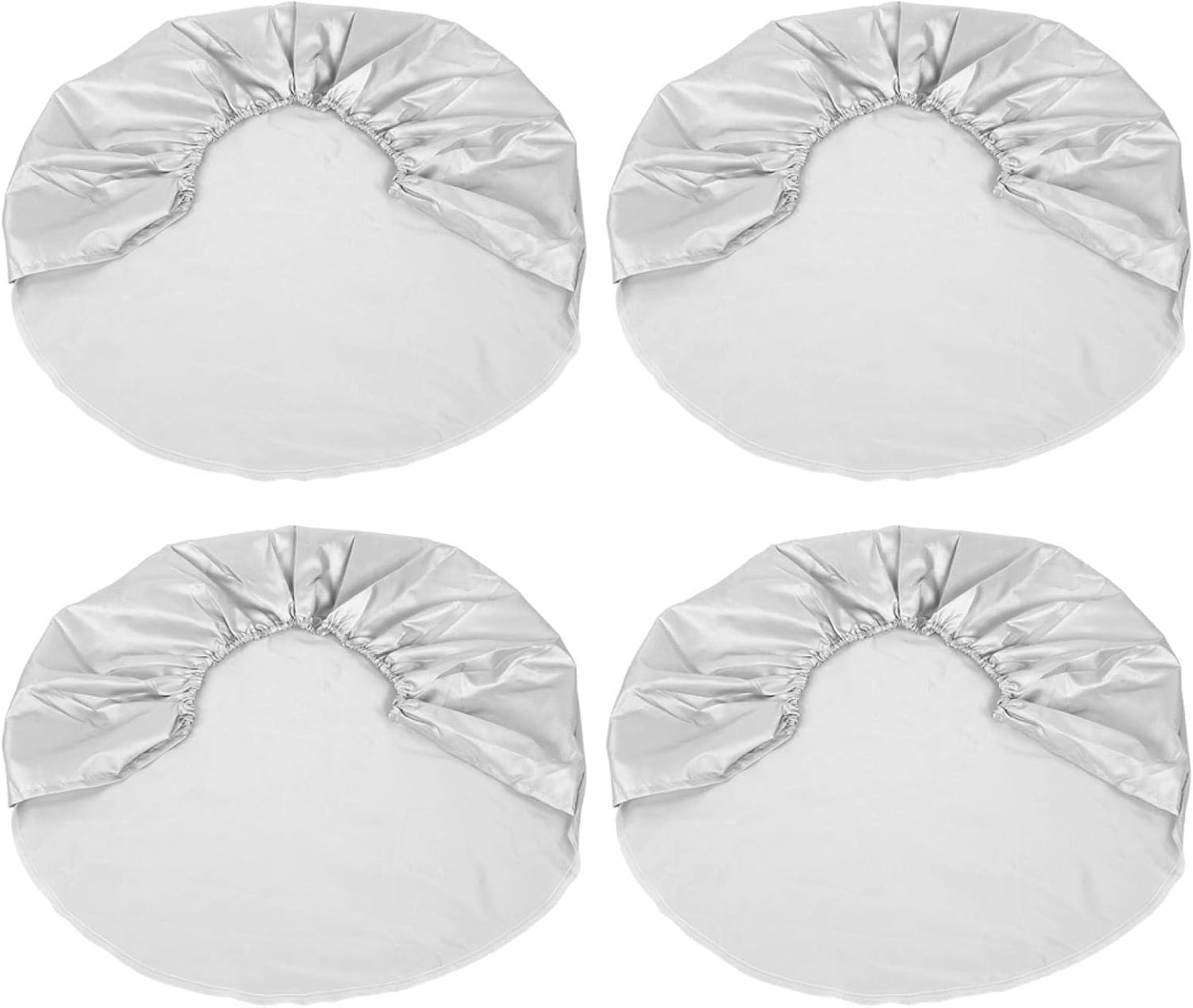 Housse de roue de secours – résistant à l'eau, Lot de 4, 27 à 29 pouces, argenté
