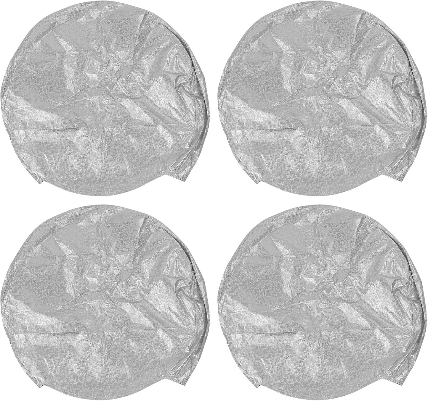 Housses de rangement pour pneus – protection UV, résistant à l'eau, en aluminium, 4 pièces