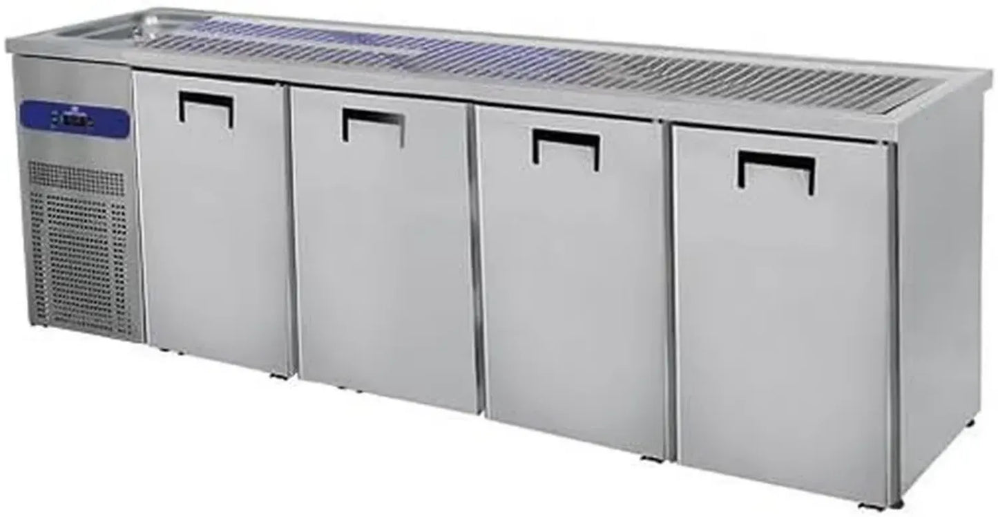 Refroidisseur de Fût à Bière avec Bac à Glace et Portes Multiples - Capacité 50L