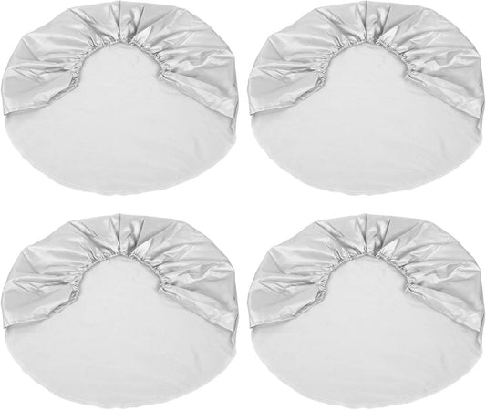 Housse de roue de secours – résistant à l'eau, Lot de 4, 27 à 29 pouces, argenté