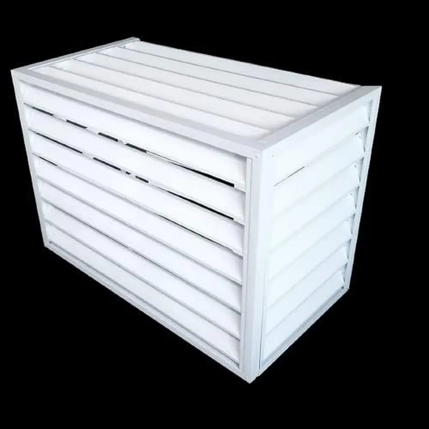 Cache en Aluminium pour Climatiseur Split Mini Extérieur, Protection Condenseur, Durable et Résistant